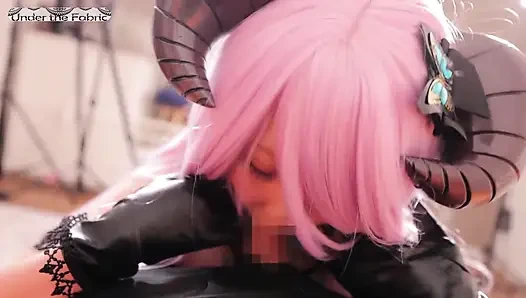 Skor Cosplayer legendaris. Pemotretan terinspirasi Narmaya dengan Lekuk Piala H yang eksplosif