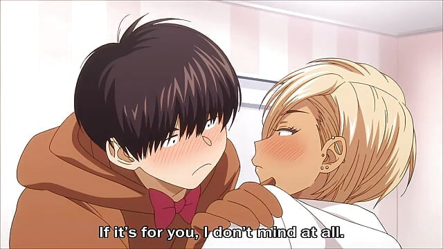 Sexy tanned gyaru loves to fuck her quiet plain friend in a bear suit