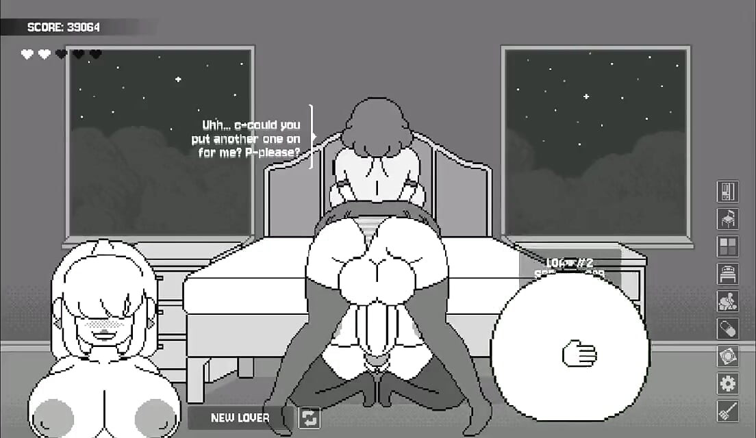 The most crazy futanari game - wife's bedroom gameplay