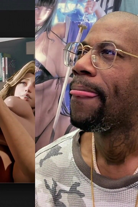 Fat Bald Pussy Teen Is Getting Her Tight Thicc Fat Ass Fucked From Behind, Sue Storm Being a Slut with This Double Penetration