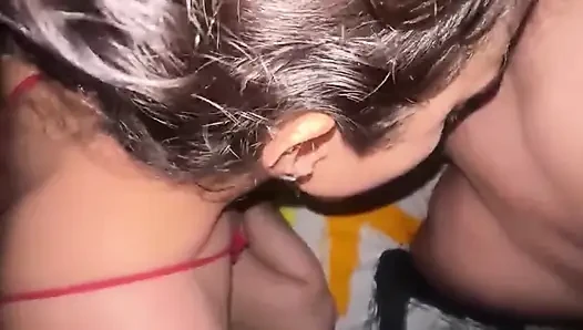 INDIAN SCHOOLGIRL AND SOCIAL INFLUENCER  GIVING BLOWJOB TO BOYFRIEND IN HOTEL ROOM (HINDI AUDIO)