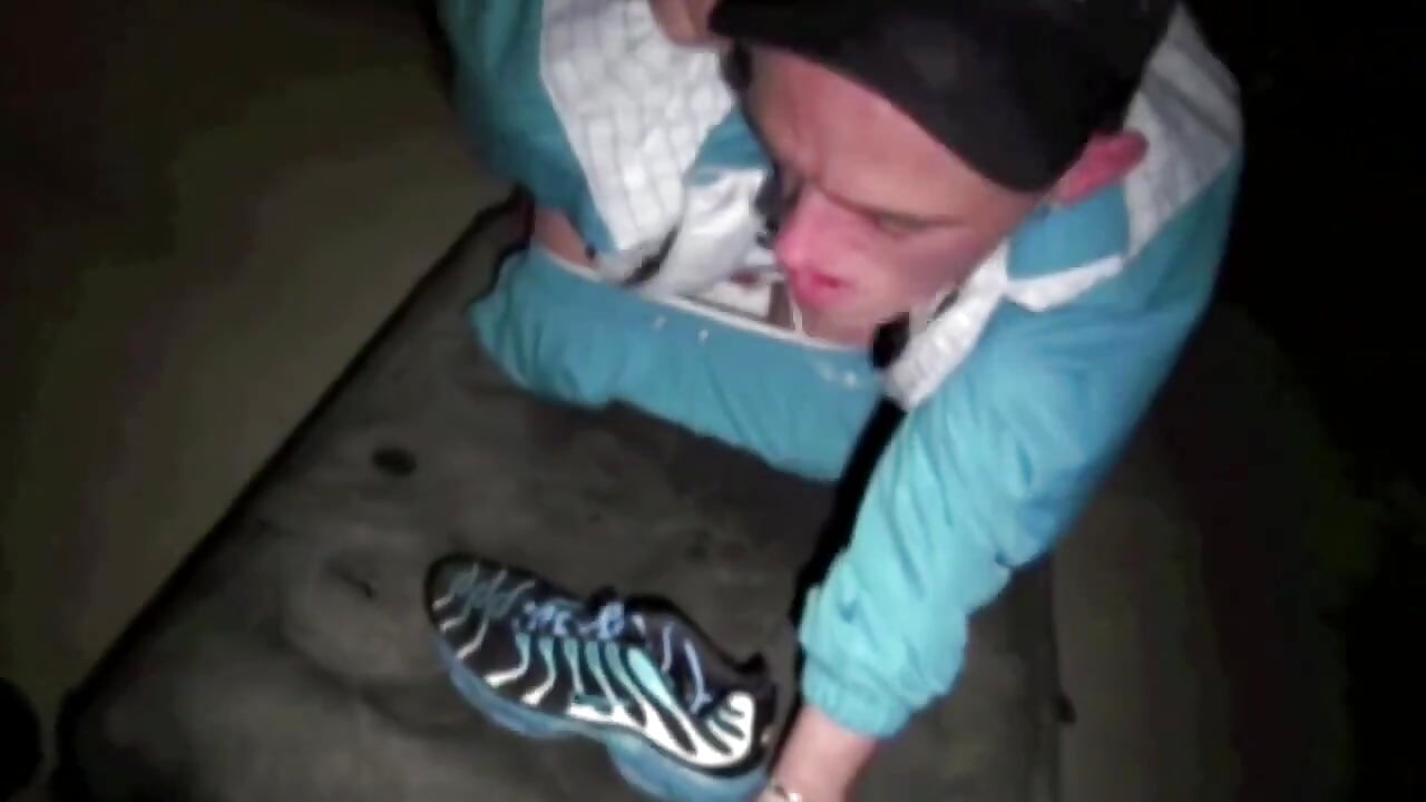 Sneaker submission in the discreet basement