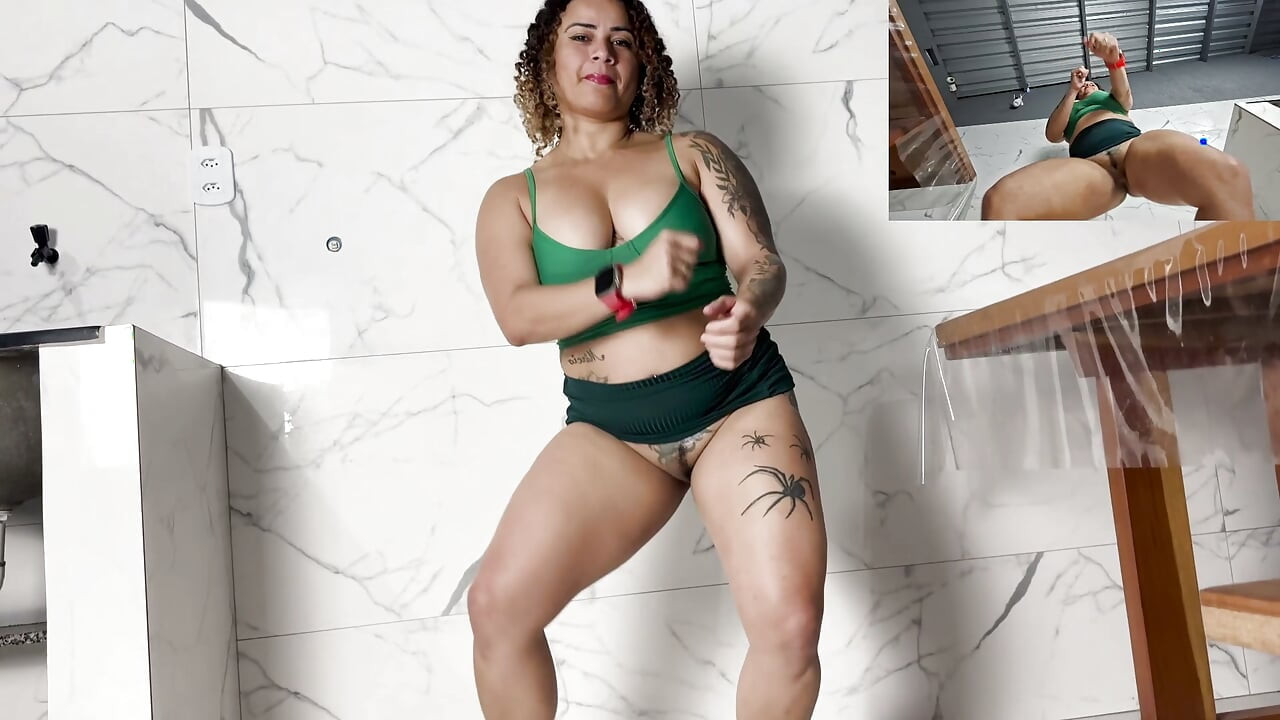 FULFILLING A DREAM OF A FAN DANCING SHOWING HIS ASS