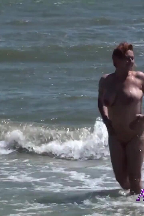 Slutty MILF suck cock on a common beach.
