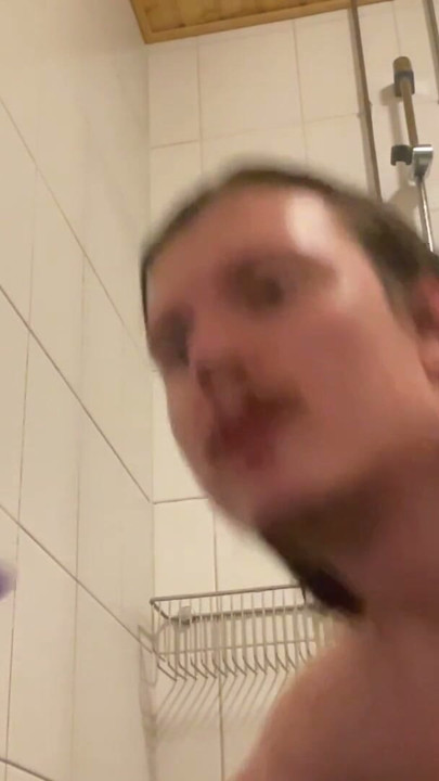 Stripping, showering and playing with dildo | Clip 3