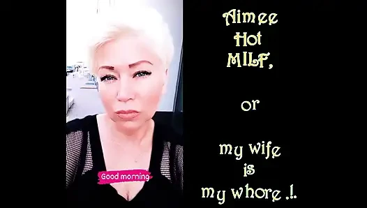 Olgun sürtük Aimee, ağzı açık amcığı ve ilahi derinliklerinde garip aşırı nesneler... ))