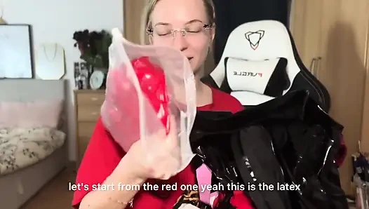 Domina-outfits anprobe