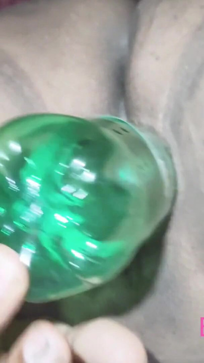 Bottle insert in Tight Pussy with Loud Moaning | Clip 1