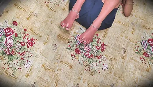 Desi jija sali rollenspiel: erstmals romantische begegnung mit schöner indischer dame