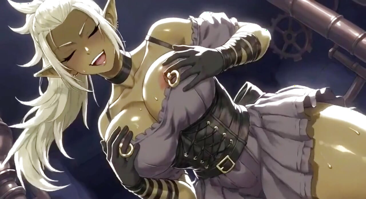 Anime adorável peitos orc fofos, ai animation