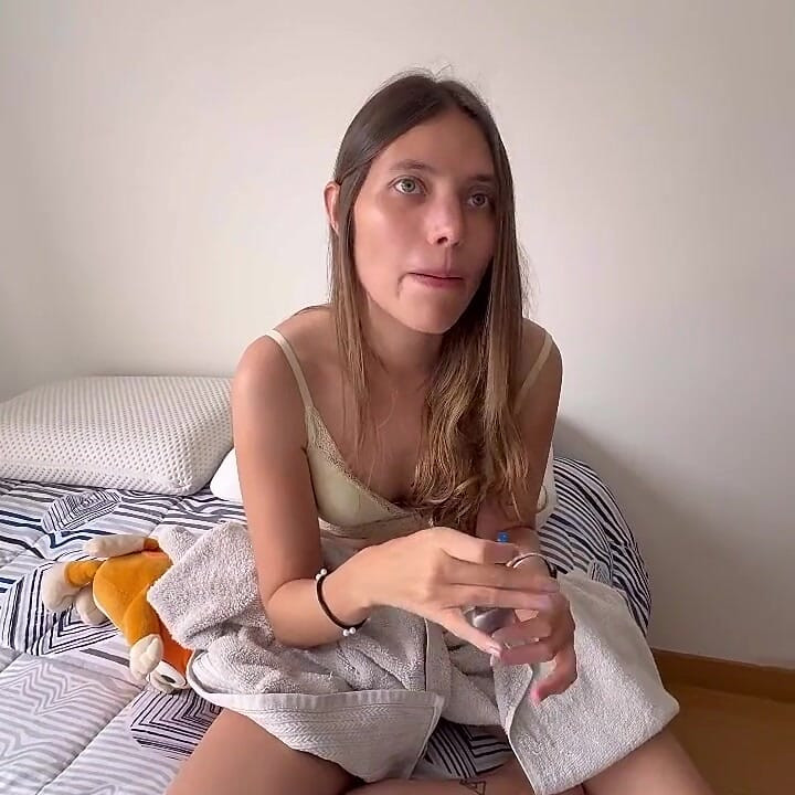 Hot Woman Paints Her Nails