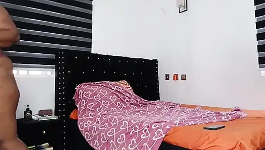 Ebony Fat Ass Bouncing and Spreading in G String