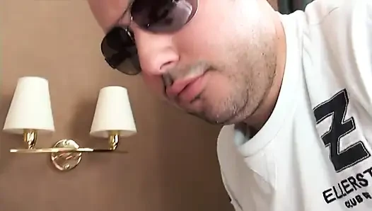 Blindfolded and attached in an hotel room