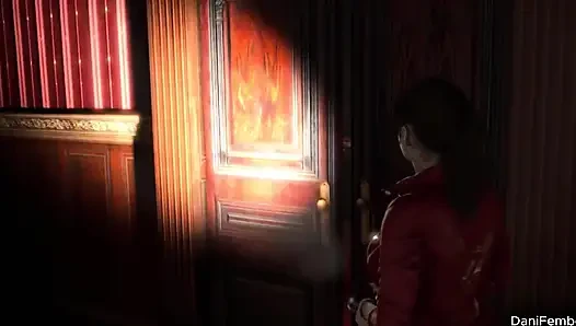 Resident Evil 2 Busty Shemale with Giant Cock Fucks Girl