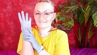 Asmr Video com Luvas Médicas de Nitrile (Arya Grander)