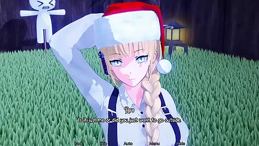 Stepsister fuck me in backyard