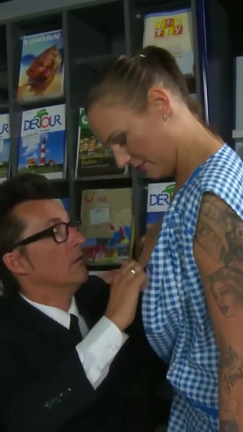 Powerful moment from "Hamburger Putzfrau im Reisebuero zum sex benutzt"