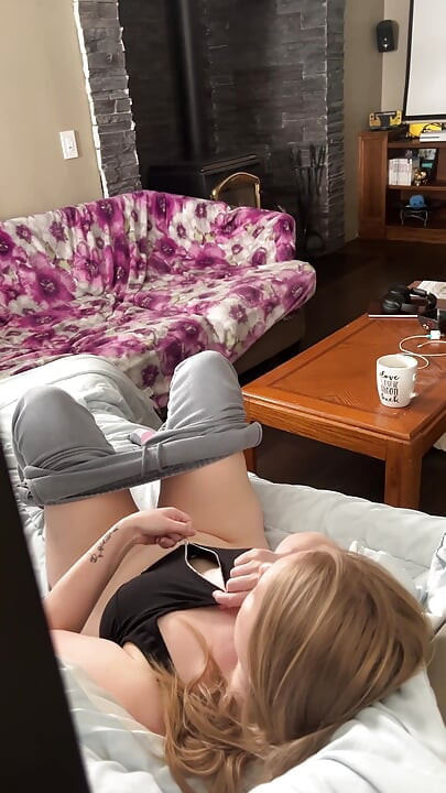 Step Sis Lets You Watch Her Play with Herself