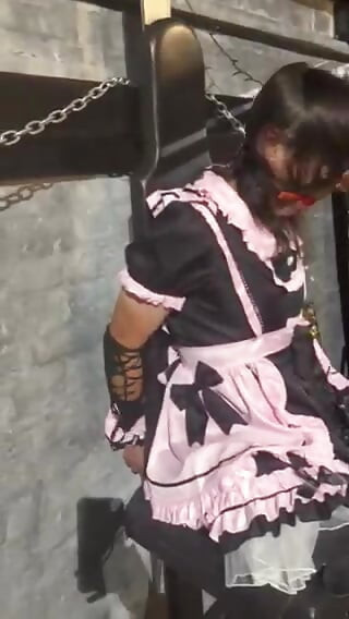 Cosplay sissy Chairtied