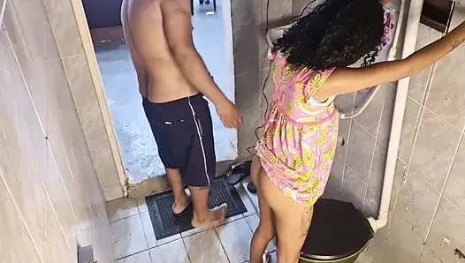 I caught my stepdaughter masturbating in the bathroom