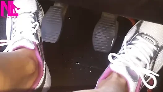 Fast Driving in Lotto Sneakers