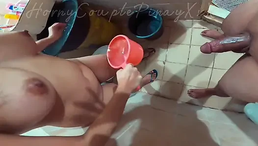 Teenpinaycouple Quick Cum in Friends Cr