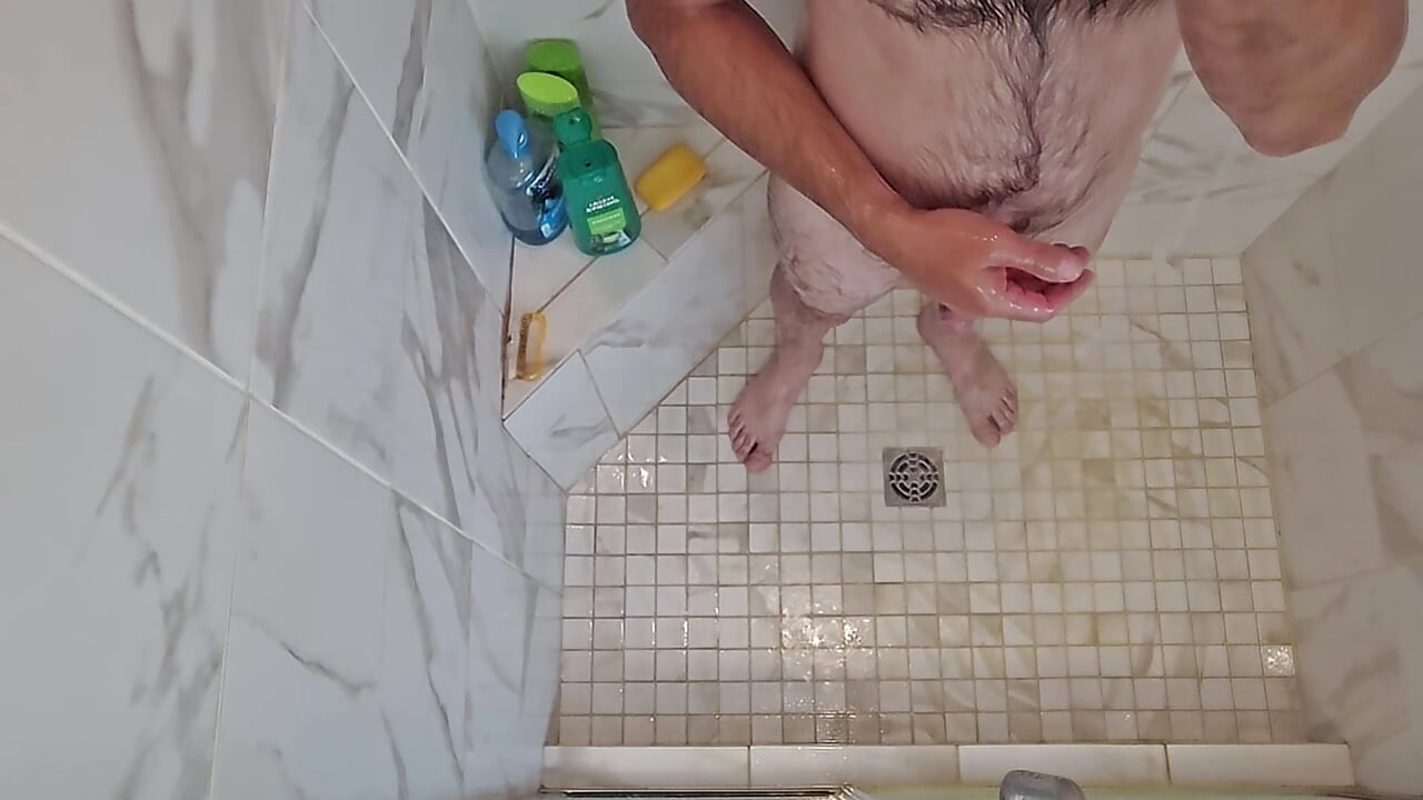 性感雙性戀男淋浴灌腸