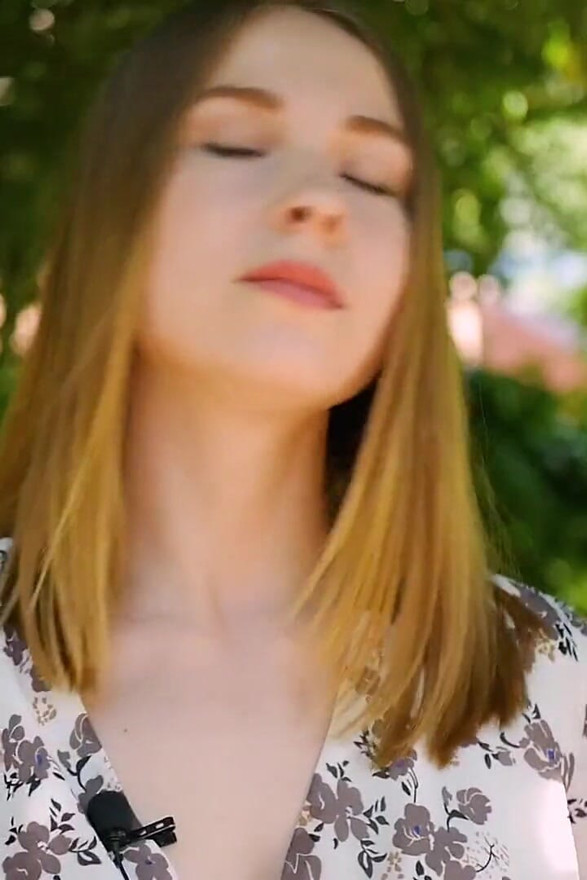 Evgeniya Is Smoking Strong 120mm Cigarette