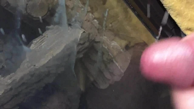 Big cumshot on glass
