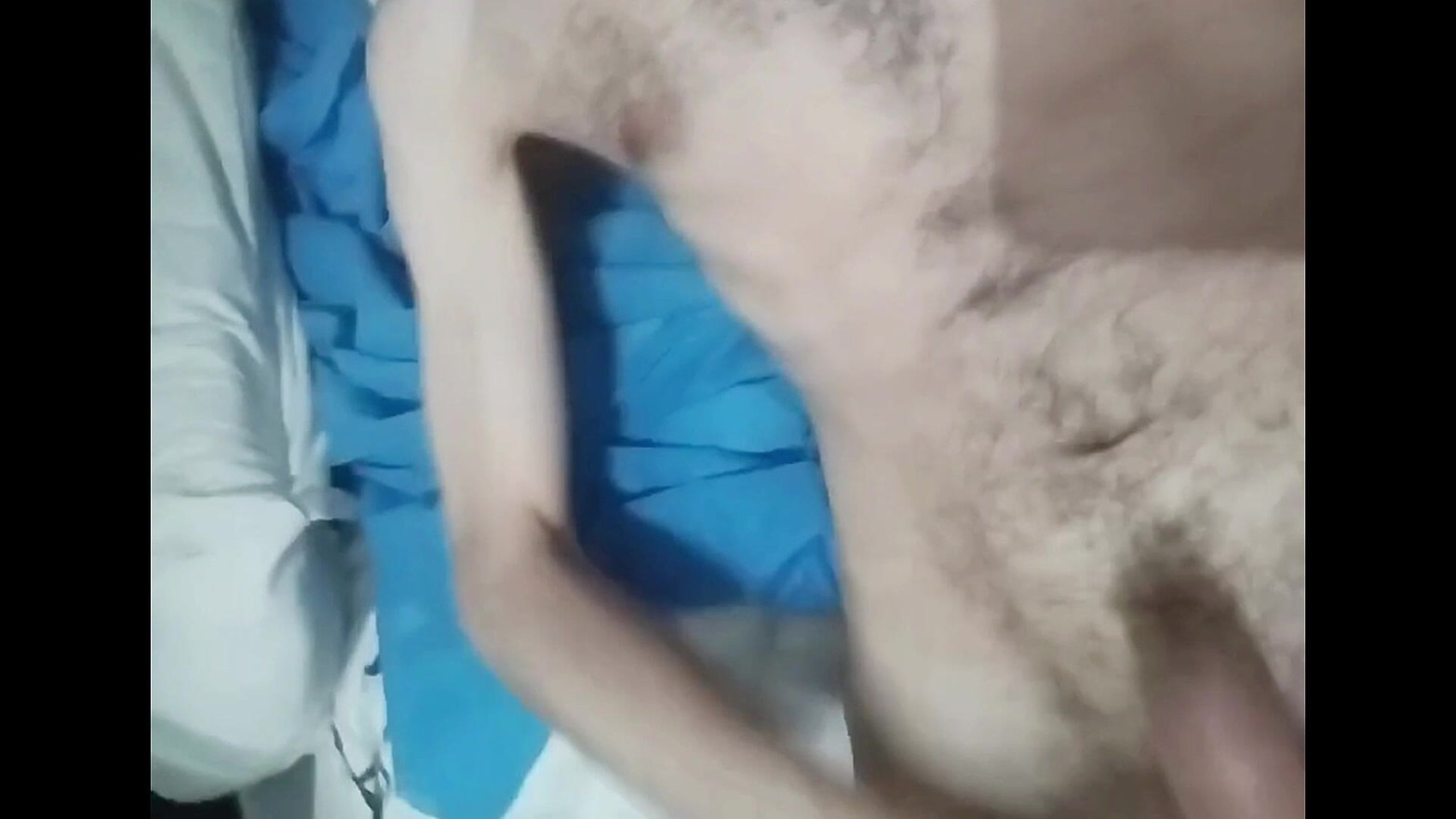 In my bed, masturbation and pre cum sound