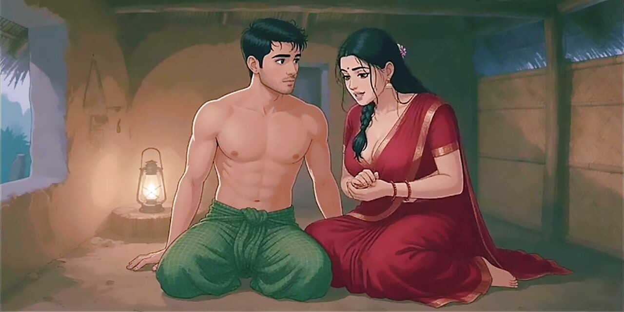 Hot Village Aunty Seduction, Animated Desi Porn