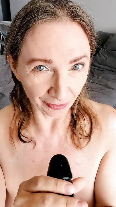Mature cougar with huge tits seduce you and suck your cock POV
