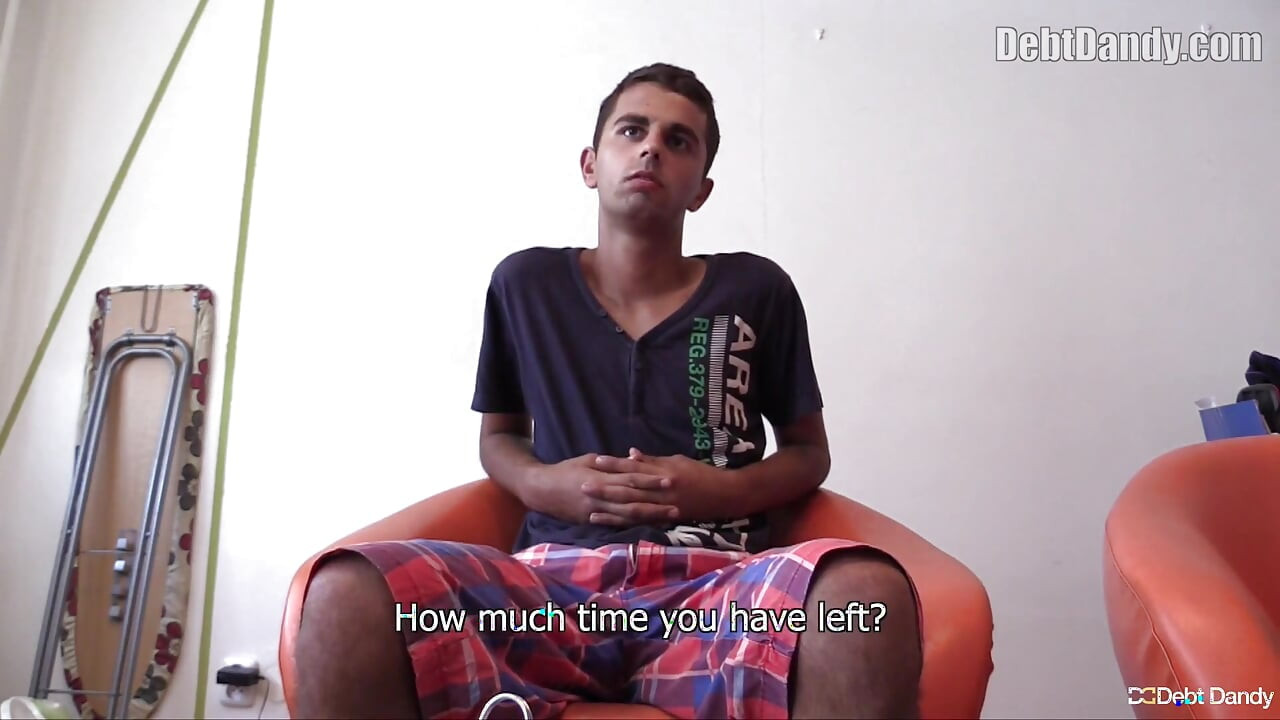 Debt Dandy Lures a Slovakian Guy Indoors for Cash in a Bareback Reality Porn Sex Session