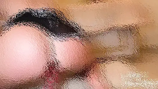 Instruction: Housemaid Kate Monroe squirts on your feather duster