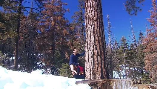 Büyük memeli muhteşem hatun açık havada sikiliyor