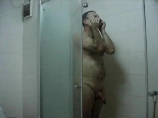 Wanking in the shower