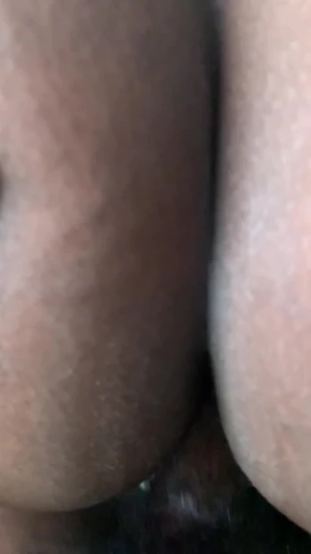 Spectacular moment from "Ebony takes on black cock"