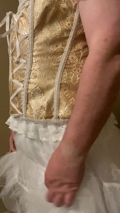 Corset and petticoat