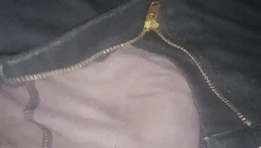 Man grops his cock under the covers