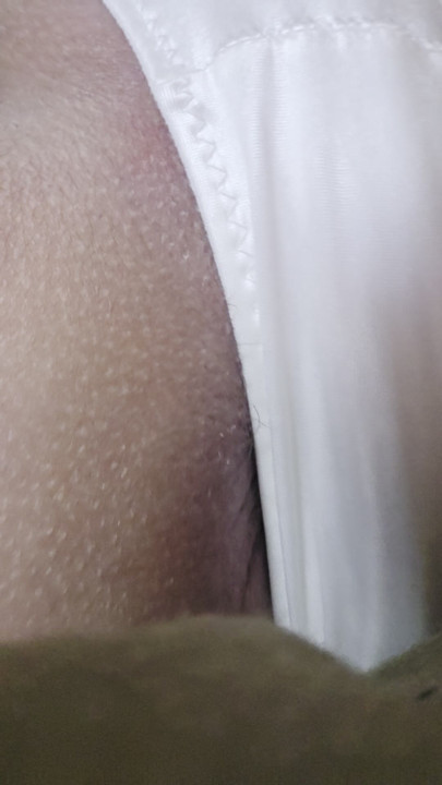 White silk panties