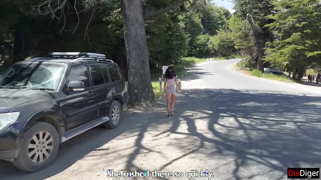 Cumwalk Next to the Beach and Risky Sex in the Bushes