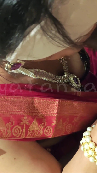 Riya i Saree #40 POV Blowjob Stor Sort Pik