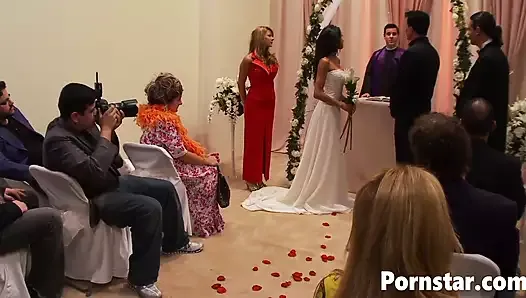 Hot bride Kayla Carrera fucks with fiance's friend