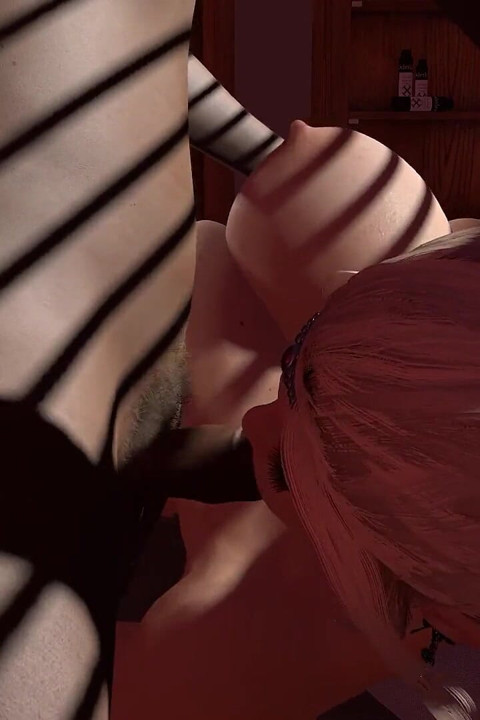 Big Thick Muscle Elf Girl Sucking a Small Penis