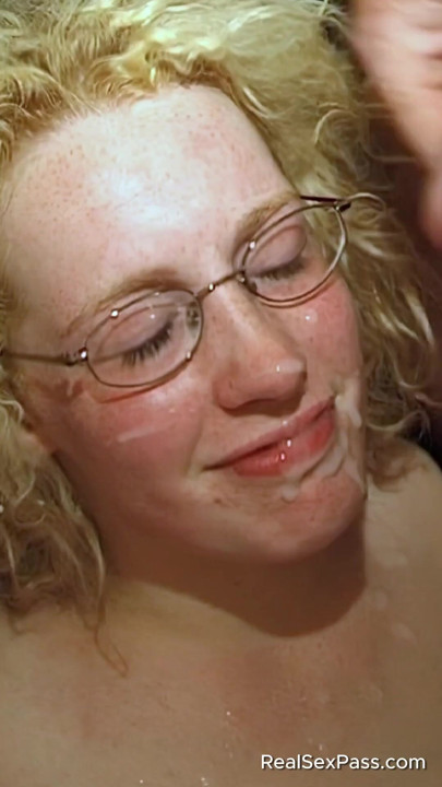 Pale teen used by older men who drinks their cum | Clip 1