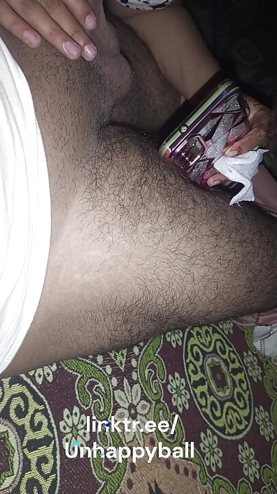 Sana give a blowjob in video call service