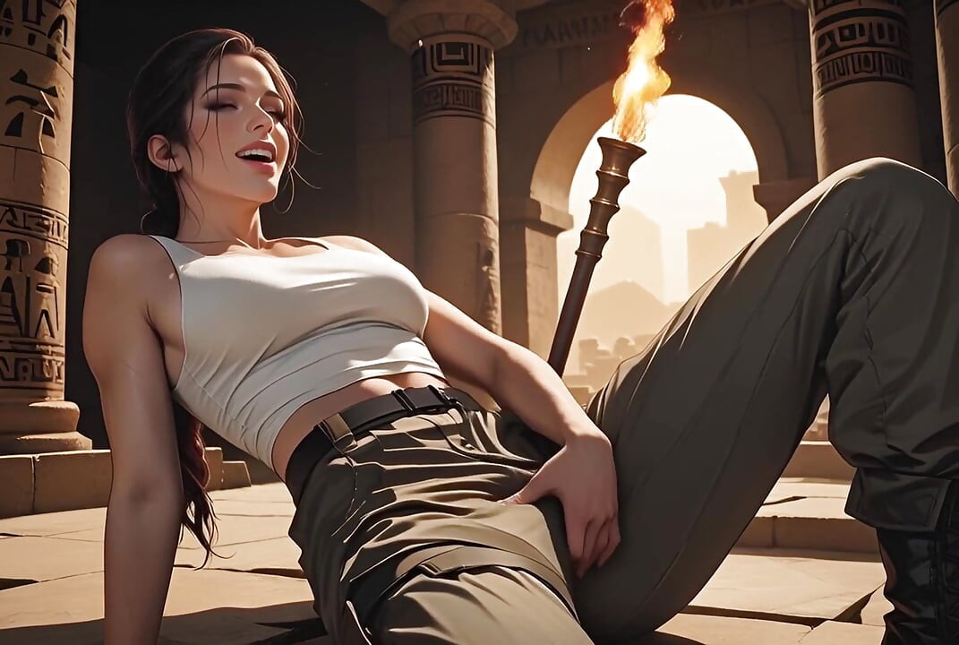 Lara Croft in Search of the Best Penis in an Ai Adaptation
