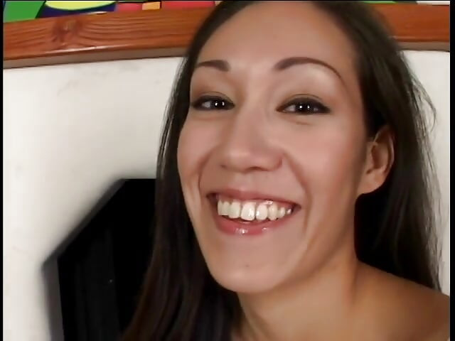 Cute sucking horny stud huge dick after rubbing her pussy