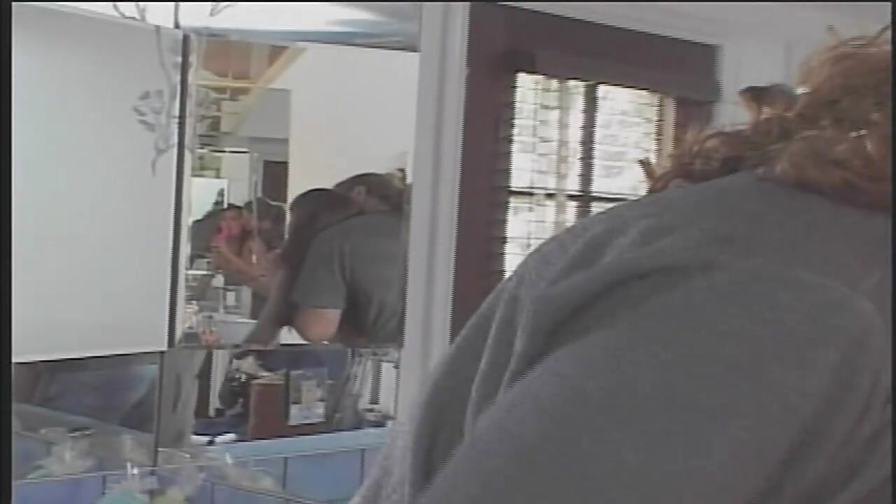 Teen girl spreads her young legs