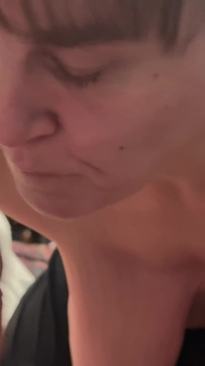 She Sucks His Fat Meat and Gags on His Huge Cum Load!